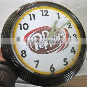 Wall 15" Neon Tower Clock Manufacturer thumbnail-1
