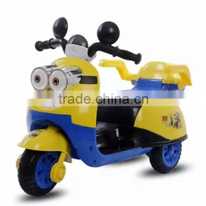 Cute Sytle Despicable Me Battery Kids Ride On 3 Wheel Powered Bicycle thumbnail-2