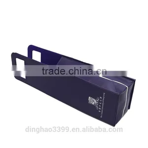 2016 Fashion Design Wine Bag Customized Luxury Wine Bag Portable Gift Bag With Tote thumbnail-3