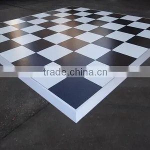 Rental Stage Platform Black White Dance Floor Portable thumbnail-1