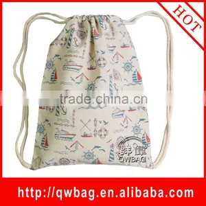 2016 China Customize Wholesale Cheap Promotion Velvet Fabric Draw String Pouch Waterproof Polyester/ Cotton Drawstring Shoe Bag thumbnail-2