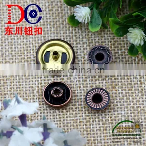 Alphabet Brass Button 4 Part Snap Button,Snap Fastener for Clothing thumbnail-5