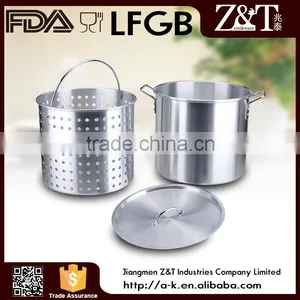 Aluminum Satin Restaurant Soup Pot With Inner Basket thumbnail-1
