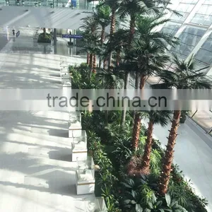 High Simulation Artificial Big Palm Tree For Airport Project Decoration thumbnail-1