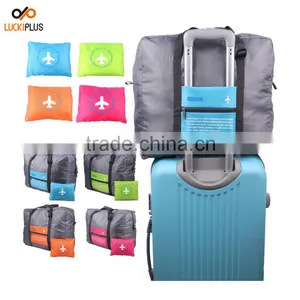 Luckiplus Waterproof Foldable Super Lightweight Large Capacity Storage Portable Luggage Blue thumbnail-4