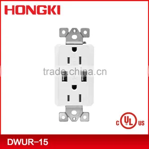 UL CUL Listed 120V 15A 60HZ USB Wall Socket thumbnail-1