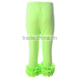 Hot Sale Icing Style Baby Clothes Boutique Little Girls Ruffle Capri Pants thumbnail-2