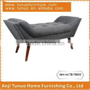 Living Room /bedroom Patchwork Seat Short Bench thumbnail-1