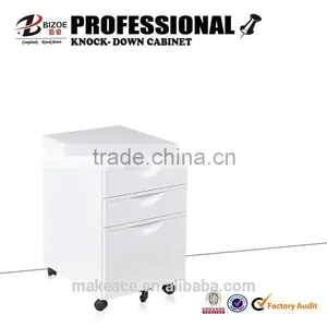 High End 3 Drawer Steel Mobile Pedestal Cabinet thumbnail-4