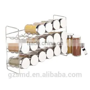 18 Bottles Chrome Spice Rack thumbnail-1