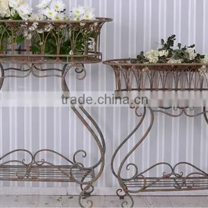 Wholesale Garden Corner Outdoor Metal Plant Stand thumbnail-1