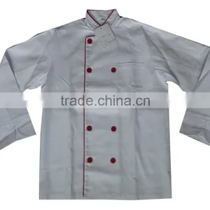 Red Piping Buttons Chef Uniform,executive Chef Uniform thumbnail-1