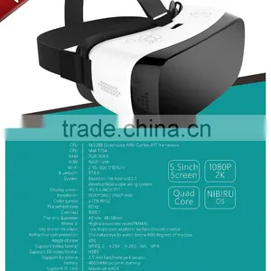Virtual Reality With Wifi Bluetooth and 360 Degrees Full 3D View All in One VR Glasses thumbnail-2