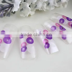 Fahion Designs French Airbrush Nail Full Cover Artificial Nail Tips thumbnail-1