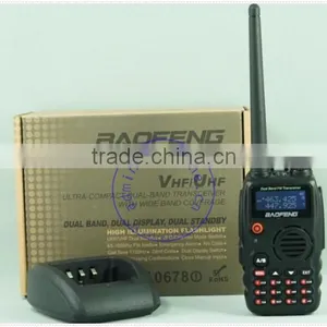 New Black VHF + UHF 136-174MHz/400-520MHz 5W 128CH VOX Dual Band BaoFeng Two Way Radio A52 thumbnail-6