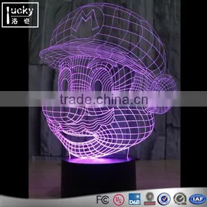 Minions 3D Illusion Lamp,Touch Switches Colorful LED Acrylic Light thumbnail-1