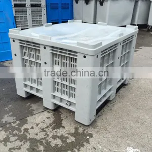 1200x1000x760mm Plastic Pallet Box Price, Mega Bin, Plastic Pallet Bin thumbnail-3