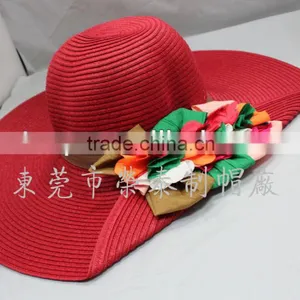 2014 Red Raffia Straw Hats thumbnail-1