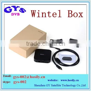Wintel W8 Dual Boot Intel Mini PC Windows8.1 Android 4.4 Z3735F Quad Core 64Bit TV Box 2G/32G Bluetooth 4.0 thumbnail-1