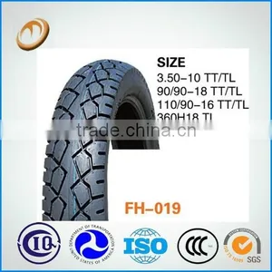China Motorcycle Tyre Manufacturer Scooter Tire 350-10 Motorcycle Tubeless Tyre thumbnail-5