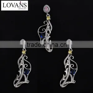 Manufacturers In China Imitation Jewelry Set Sterling Silver Guangzhou Wholesale Market TZ-0194 thumbnail-6