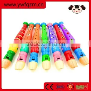 Factory Supply Cheap Colorful Wooden Flute Toy thumbnail-3