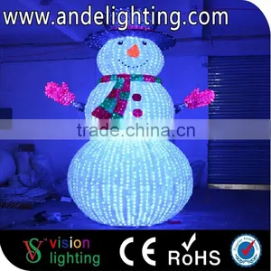 Outdoor Winter Motif Sculpture Light Led Snowman Light thumbnail-2