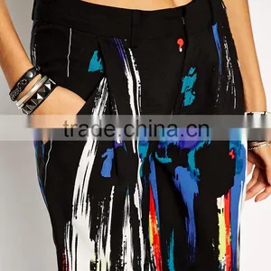 100% Polyester Summer Colorful Fashion Women Yoga Pants With Pockets 2016 Wholesale thumbnail-5
