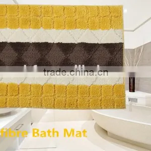 Shaggy Yellow Microfibre Home Area Rugs thumbnail-1