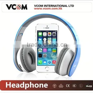 VCOM 2015 Top Selling Wireless Folding Headband Headset With SD Card thumbnail-4