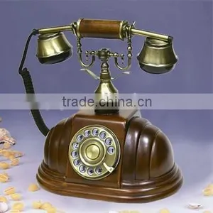 High Quality Home Decorative Wood Telephone Creative Gift For The Elderly thumbnail-1