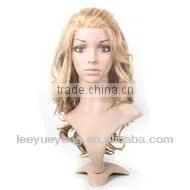 Elegant and Beautiful Long Blonde Lace Front Wavy Wig thumbnail-1