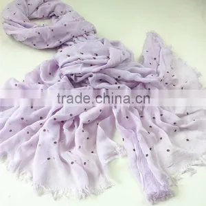 2015 100%polyester Pretty Design Glittering Scarf thumbnail-1