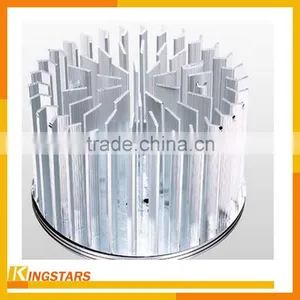 Anodized Black Pure Aluminum Cold Forging LED Light Pin Fin Heat Sink thumbnail-1