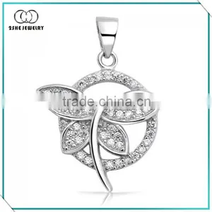 2SHE Fine Jewelry Wholesale Silver Dragonfly Pendant thumbnail-1