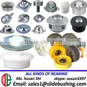Chinese Health t Type Guide Rail Wheels Roller Ball Transfer Nylon Caster Plastic Screw Conveyor Bearings thumbnail-1