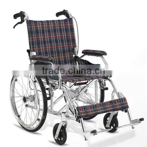 High Quality Manual Travel Folding Aluminum Lightweight Wheelchair thumbnail-1