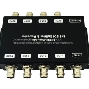 Coutstand SD/HD/3G-SDI 1 to 8 Distribution Amplifier & Repeater 4-ports SDI Splitter /Repeater With Audio Extraction thumbnail-1