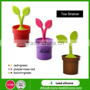 New Design Bonsai Shape Silicone Tea Infuser, Funny Silicone Tea Strainer/Infuser thumbnail-2