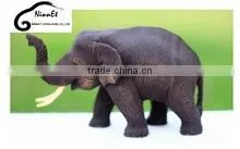Wood Carved Elephant From Thailand With Brown Ear thumbnail-1