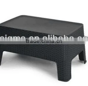 Trade Assurance Homemade Small Pvc Rattan Resin Wicker Coffee Table Telescopic thumbnail-1