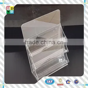 New Arrival Acrylic Free Stand Document Holder/High Quality Acrylic Table Use File Holder/simple Acrylic Mount Brochure Holder thumbnail-1