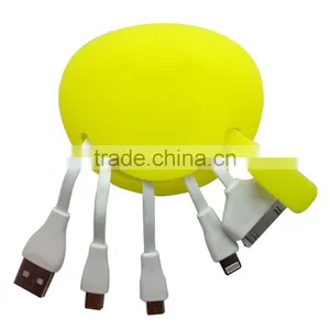Custom Printed 4 in 1 Multiple Use USB Charging Cable for Data/syn Compatible With Ipad/iphone 4/6/5s/Samsung/Mp4 thumbnail-5