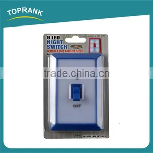 New Design Decoration Kids Room Smile Wireless 6 Led Switch Night Light With Hook & Loop Adhesive Strips thumbnail-5