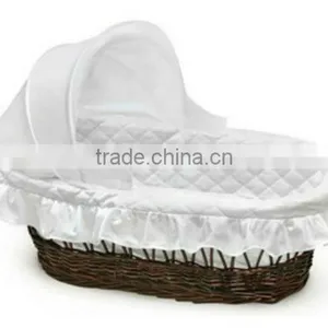 Natural Material Woven Baby Basket / Safe Baby Bassinet thumbnail-5