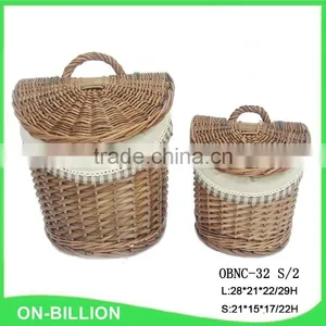Home Sundries Storage Wicker Handmade Baskets With Liner thumbnail-6