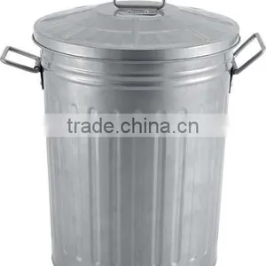 Galvanized Metal Trash Can/Trash Bin/Garbage BIn thumbnail-2