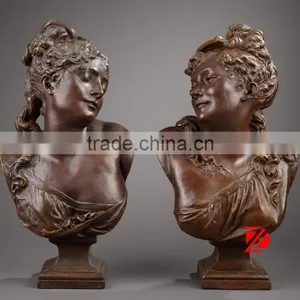 Modern Rustic Home Decor Lady Bust Statues thumbnail-1