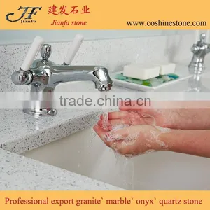 Morden Integrated Natural Stone Type Hotel Quartz Vanity Tops With Sink thumbnail-1