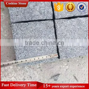 Six Natural Surface Finished Padang Dark Grey G654 Granite Cubestone thumbnail-2